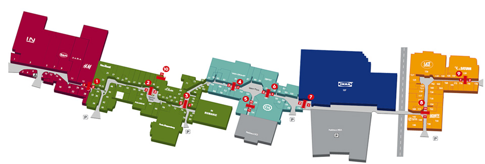 Lageplan SCS Erdgeschoß