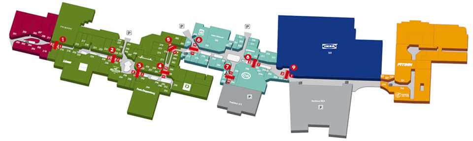 Lageplan SCS Obergeschoß